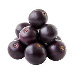 Fresh acai fruit isolated on transparent background. PNG file, cut out
