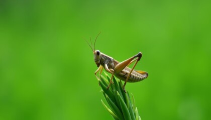 Fototapeta premium Majestic bug on a blade of grass