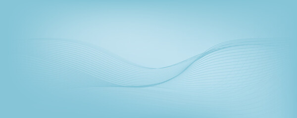 abstract blue gradient background with wavy lines