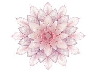 Fototapeta premium Watercolor Flower Illustration With Blue And Pink Petals, Cut Out.