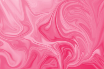 A vibrant pink abstract background with smooth, flowing swirls resembling liquid or silk. Ideal for creative designs, presentations, and digital art projects.