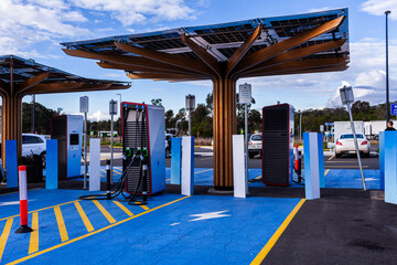 Environmentally friendly electric vehicle charging stations powered by solar power