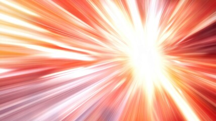 Obraz premium Radiant explosion of white and orange light beams.