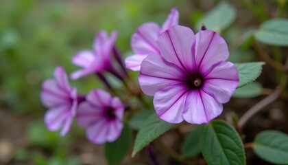 Obraz premium Vibrant purple flowers in bloom