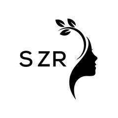 SZR letter logo creative design. 