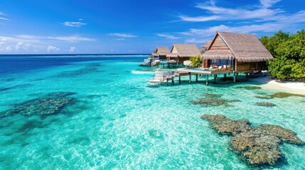 Serene Private Island Resort with Overwater Villas