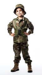 Naklejka premium Army uniform camouflage military costume.