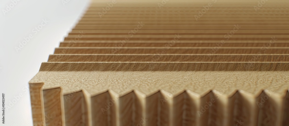 Poster side view of a corrugated carton with a textured surface suitable as a design element in copying