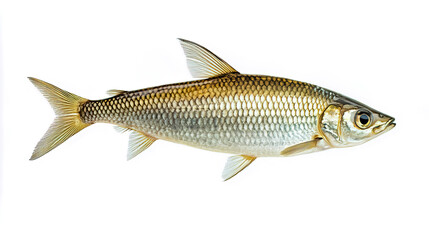 Obraz premium A herring isolated on a white background.