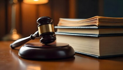 Judge Gavel and Judicial Court Files