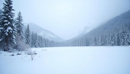  Snowy serenity in a winter wonderland