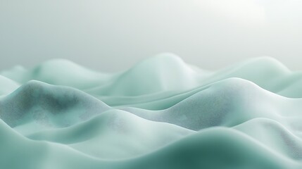 Obraz premium Soft pastel green gradient featuring grainy noise texture suitable for poster design