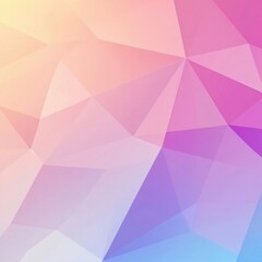 This gradient backdrop showcases polygonal shapes with soft edges, blending calming pastel colors for a serene aesthetic. Generative AI