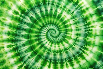Aerial Green tie dye pattern Spiral tie dye texture background
