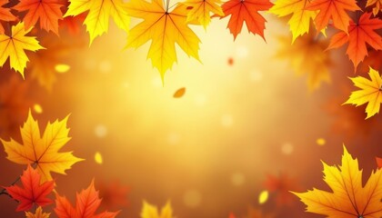 Obraz premium Autumns warm embrace in vibrant hues