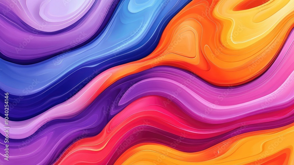 Poster abstract colorful wave background