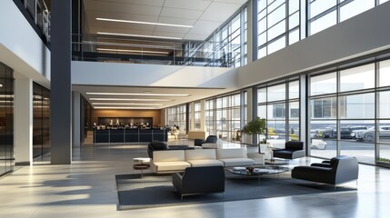 modern small industrial minimalist design style office building