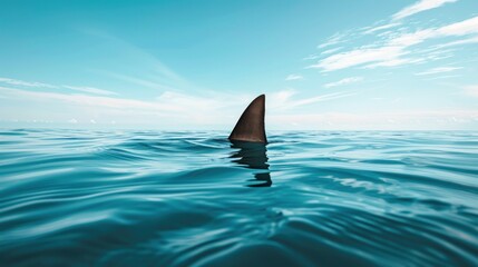 Fototapeta premium Shark Fin in the Ocean