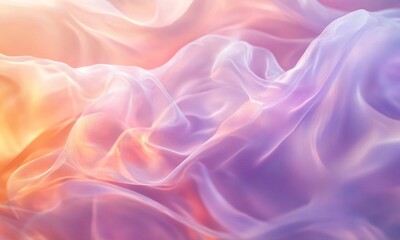 Obraz premium abstract background with soft gradients and ethereal shapes in pastel tones of lavender, mint, and peach,