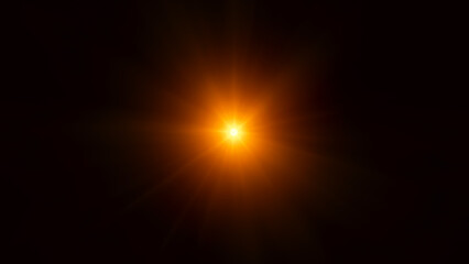 Obraz premium Golden light, including sun rays and a dawn effect. 