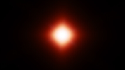 Sun Fire in Space Dark Glow