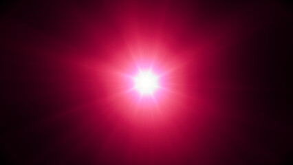 Abstract glowing blue light burst with radiant rays and starry energy background