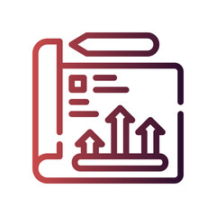 business plan gradient icon