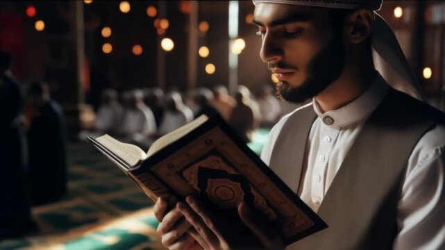 moslem reading qur'an