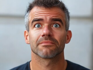 Fototapeta premium People facial emotion expression, AI generated