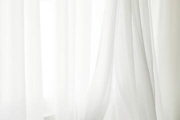 Obraz premium White curtain backgrounds elegance abstract.