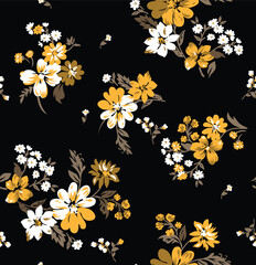 All over print design color matching illustration Nice wark Digital flower