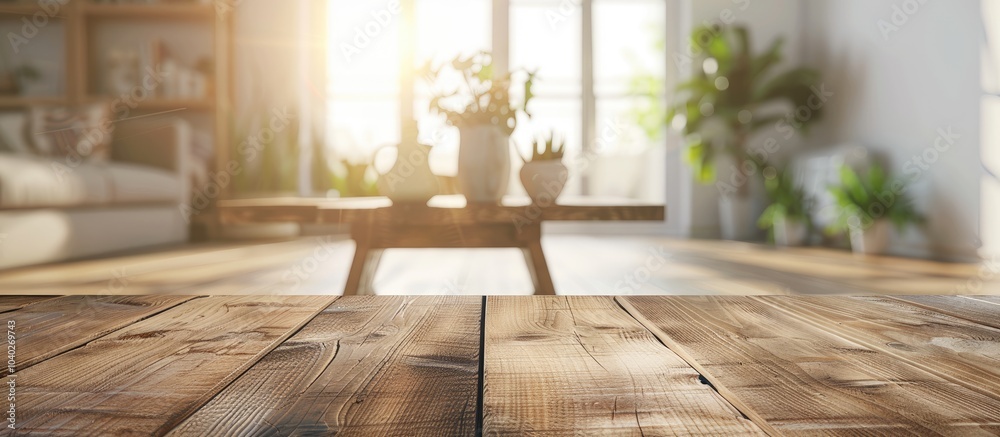 Poster a suitable setting for showcasing products and creating ads with a smooth blur in a simple scandinav