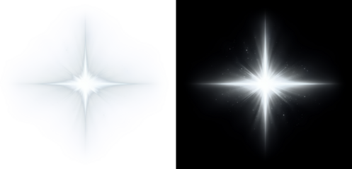 light beam bright, star-like explosion of light radiating outward in a cross shape. png transparent