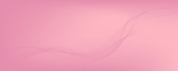 Obraz premium abstract pink gradient background with wavy lines