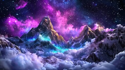 Serene Winter Wonderland Under Glowing Twilight