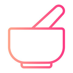 Obraz premium mortar gradient icon