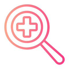 Fototapeta premium search gradient icon