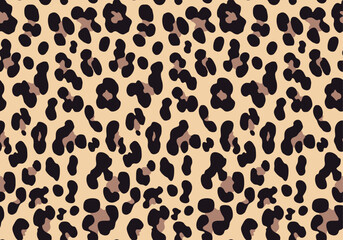 
leopard skin texture vector illustration seamless print, fashionable stylish print pattern