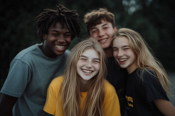 Obraz premium Different Ethnicities, Normal Teenagers, Expressive
