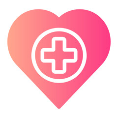 Obraz premium heart gradient icon