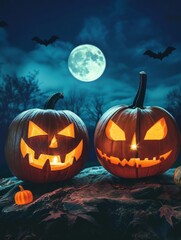 Fototapeta premium halloween holiday poster. halloween festive background