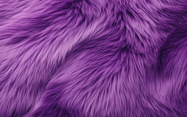 Fototapeta premium Plush purple fur closeup, deep rich tones and smooth texture, creating a soft and inviting visual aesthetic