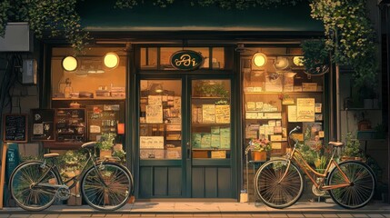 Naklejka premium bicycle shop