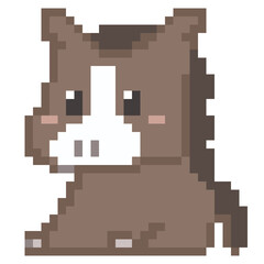 干支のイメージ, ドット絵, 午, うま