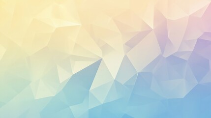 Obraz premium The design showcases a seamless blend of colors with polygonal shapes, creating a tranquil atmosphere ideal for digital backgrounds. Generative AI
