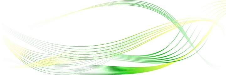 Abstract Green and Yellow Pattern with Waves. Striped Linear Texture. Raster. 3D Illustration