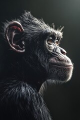 Fototapeta premium Monkey Face Close Up