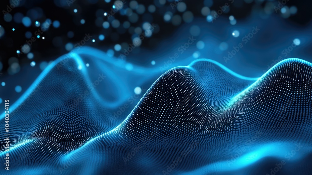 Poster Technology Particle Abstract Background
