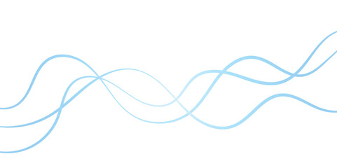 Blue color wave line abstract background design.  Energy waves technology concept design for business, presentation, banner.