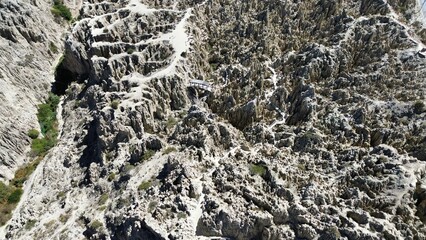 Aerial photo of Valle de la Luna, La Paz, Bolivia